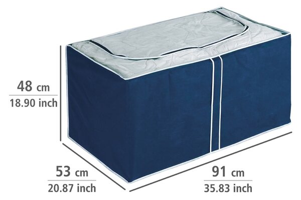Modrý úložný box Wenko Ocean, 48 × 53 cm