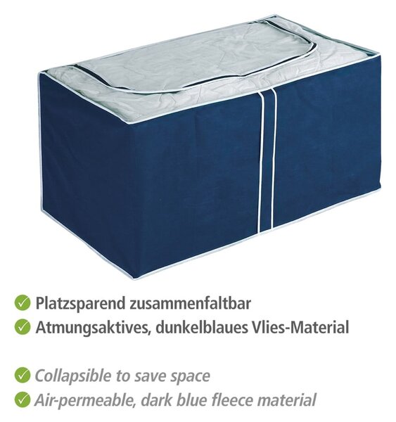 Modrý úložný box Wenko Ocean, 48 × 53 cm