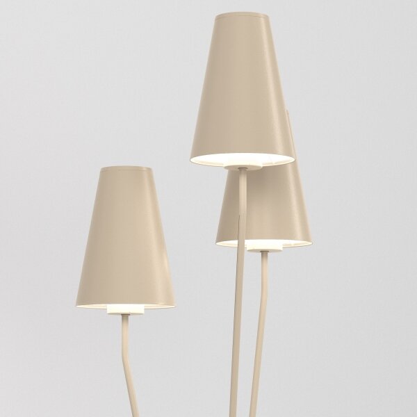 Stojacia lampa TREFOT 3xE14/15W/230V béžová