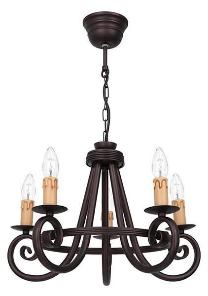 Luster na reťazi FAUST 5xE14/15W/230V