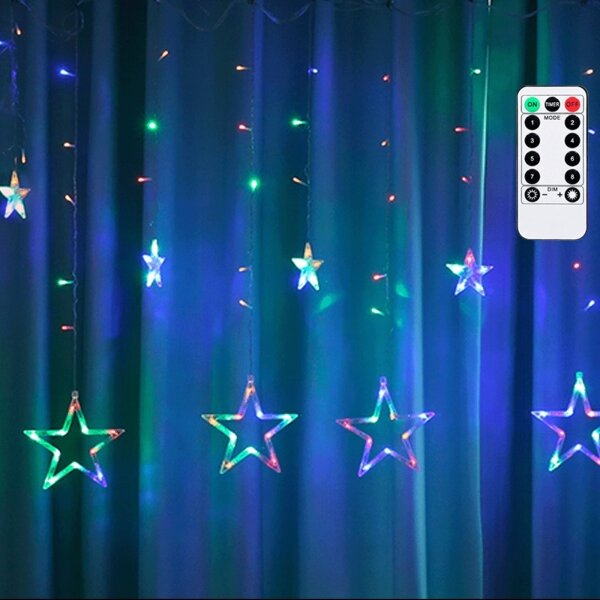 Aigostar - LED vonkajší vianočný reťazec 120xLED/8 funkcií 6x0,6m IP44 viacfarebný + diaľkové ovládanie