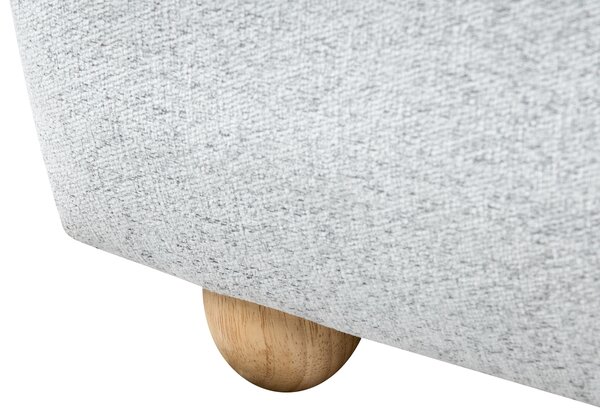 Posteľ s úložným priestorom svetlosivá polyesterové čalúnenie 140 x 200 cm minimalistický moderný dizajn spálňa