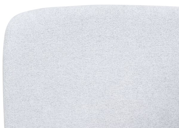 Posteľ s úložným priestorom svetlosivá polyesterové čalúnenie 140 x 200 cm minimalistický moderný dizajn spálňa