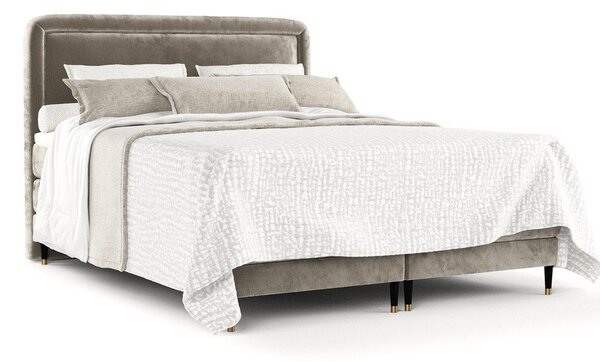 Svetlohnedá boxspring posteľ 200x200 cm Dove – Maison de Rêve