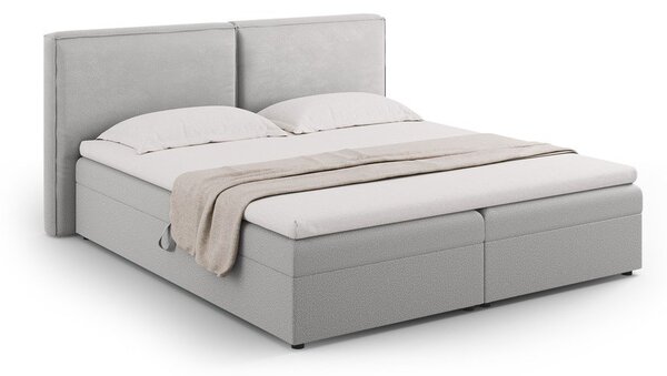 Svetlosivá boxspring posteľ s úložným priestorom 180x200 cm Arendal – Cosmopolitan Design