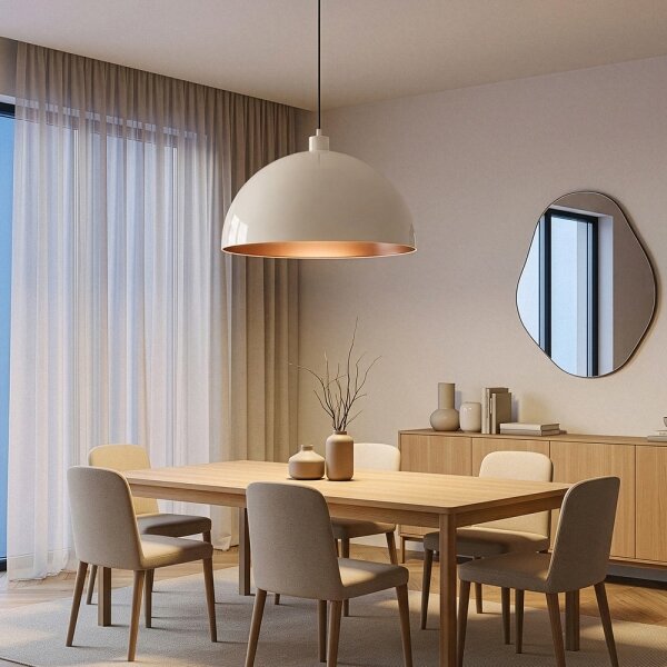 Brilagi - LED luster na lankách METALO 1xE27/40W/230V pr. 60 cm béžová/medená