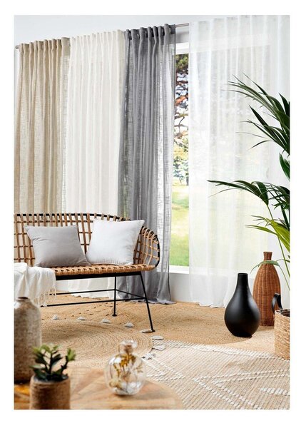 Biela záclona 140x240 cm Haltona – douceur d'intérieur