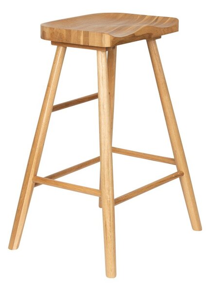 Barová stolička z dubového dreva v prírodnej farbe (výška sedadla 65,5 cm) Vander – White Label