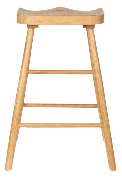 Barová stolička z dubového dreva v prírodnej farbe (výška sedadla 65,5 cm) Vander – White Label