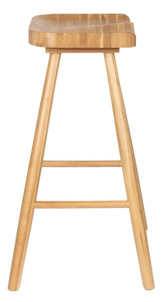 Barová stolička z dubového dreva v prírodnej farbe (výška sedadla 65,5 cm) Vander – White Label