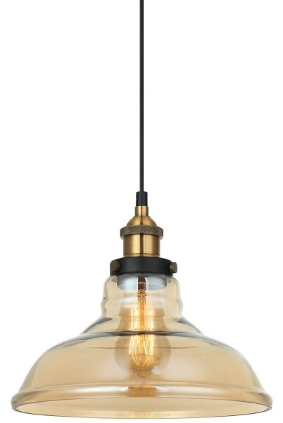 ITALUX MDM-2381/1 GD+AMB - Luster na lanku HUBERT 1xE27/40W/230V
