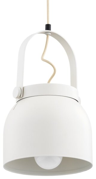 Argon 8280 - Luster na lanku LOGAN 1xE27/15W/230V pr. 20 cm biela