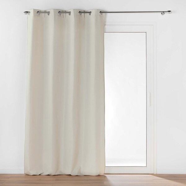 Béžový termo záves z mikrovlákna 135x260 cm Micropolar – douceur d'intérieur