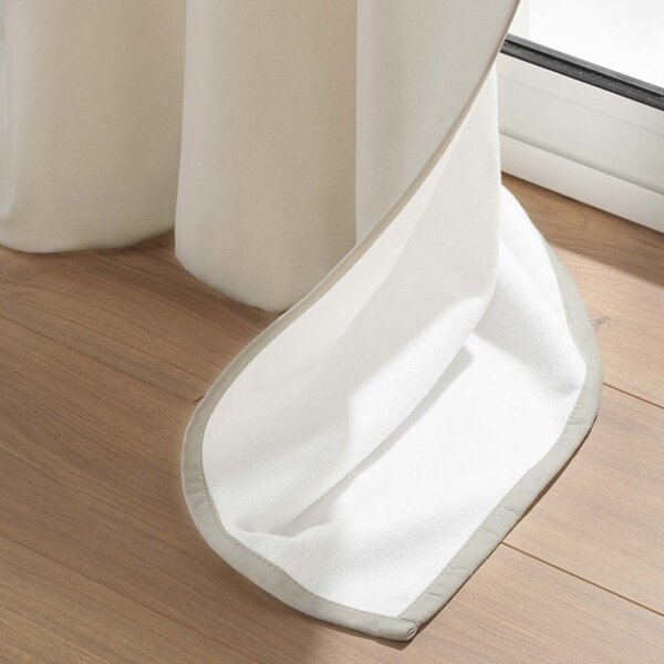 Béžový termo záves z mikrovlákna 135x260 cm Micropolar – douceur d'intérieur