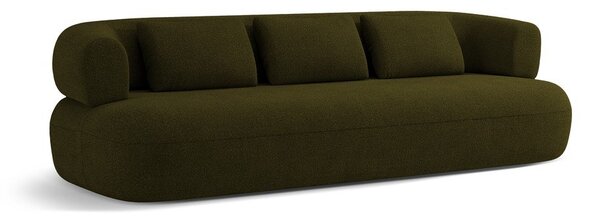 Zelená pohovka z textílie bouclé 226 cm Jenny – Micadoni Home