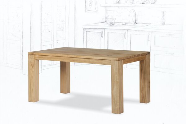 Wooded Jedálenský stôl Chicago z masívu DUB 160x90x76cm