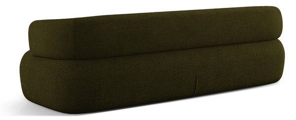 Zelená pohovka z textílie bouclé 226 cm Jenny – Micadoni Home