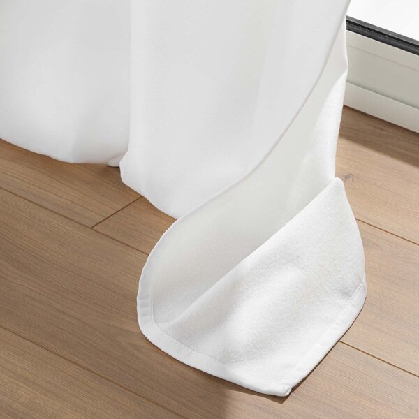 Biely termo záves z mikrovlákna 135x260 cm Micropolar – douceur d'intérieur