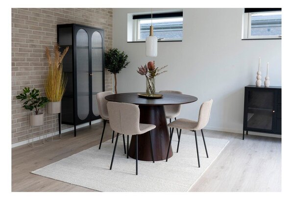 Okrúhly jedálenský stôl s doskou v dekore orechového dreva ø 120 cm Bolton – House Nordic