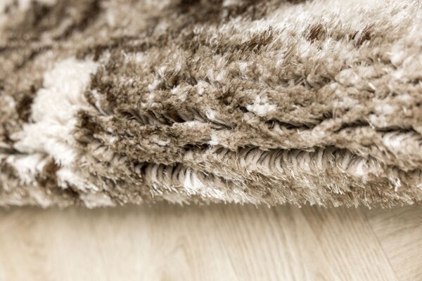 Koberec Shaggy Puffy P149 béžový / hnedý