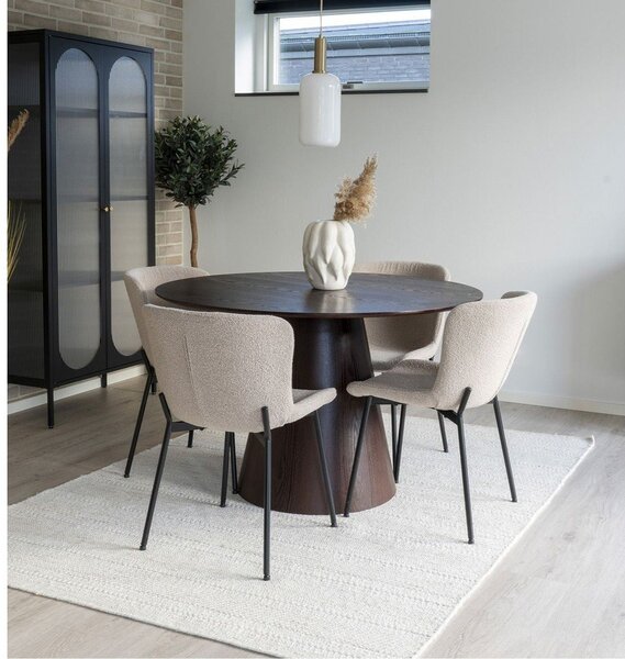 Okrúhly jedálenský stôl s doskou v dekore orechového dreva ø 120 cm Bolton – House Nordic