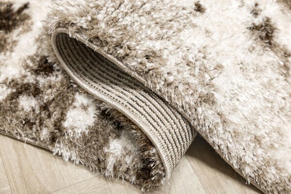 Koberec Shaggy Puffy P149 béžový / hnedý
