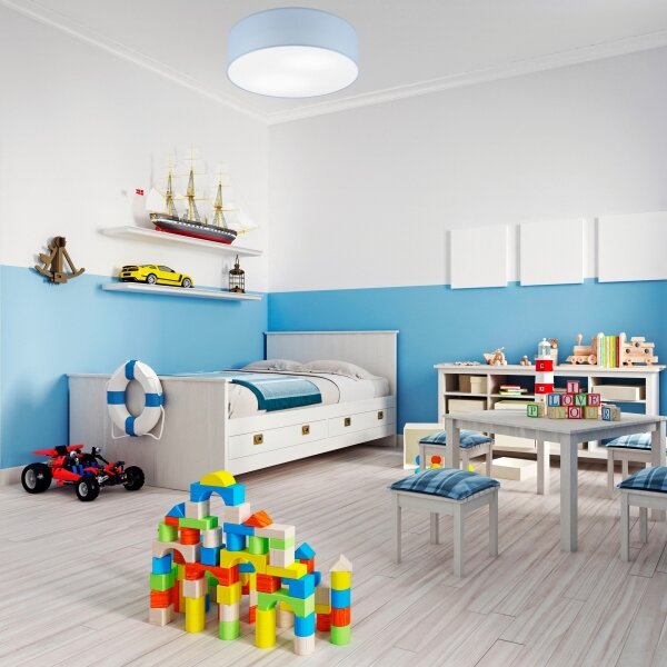 Stropné svietidlo SIRJA PASTEL 2xE27/15W/230V priemer 45 cm modré