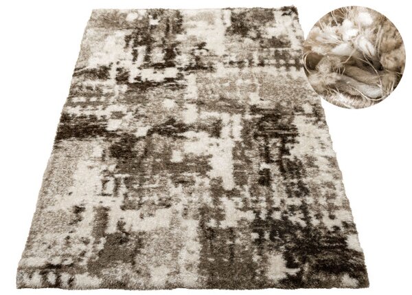 Koberec Shaggy Puffy P149 béžový / hnedý