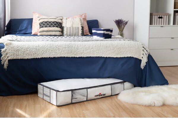 Vákuový látkový/plastový úložný box pod posteľ 105x45x15,5 cm Life – Compactor