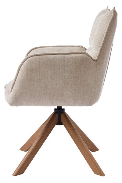 Krémovobiele čalúnené jedálenské kreslá v súprave 2 ks Marilla – Unique Furniture