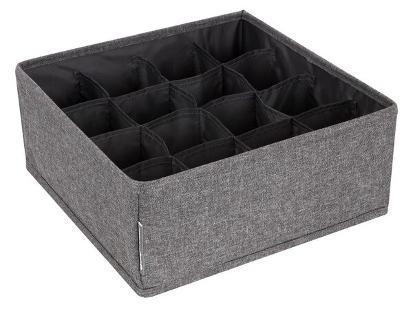 Sivý organizér do zásuvky s 16 priehradkami Bigso Box of Sweden Drawer