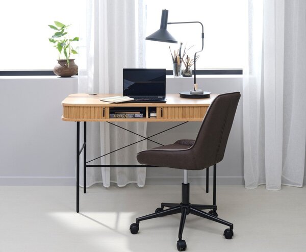 Pracovný stôl v dekore duba 60x120 cm Nola – Unique Furniture