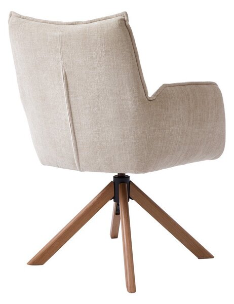 Krémovobiele čalúnené jedálenské kreslá v súprave 2 ks Marilla – Unique Furniture