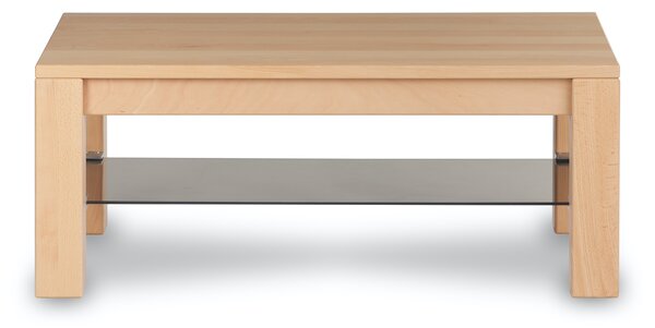 Wooded Konferenční stolek Chicago Glass z masivu BUK Výška stolku: 53 cm