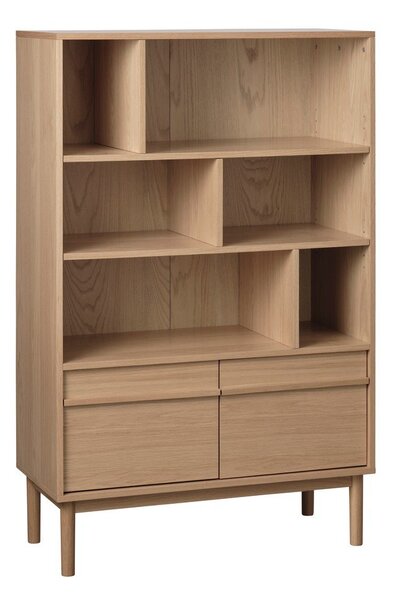 Knižnica v dekore duba v prírodnej farbe 140x90 cm Ponza – Unique Furniture