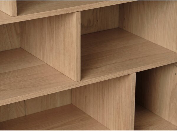 Knižnica v dekore duba v prírodnej farbe 140x90 cm Ponza – Unique Furniture