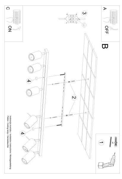 Brilagi - LED Bodové svietidlo ASMUS 6xGU10/7W/230V biela