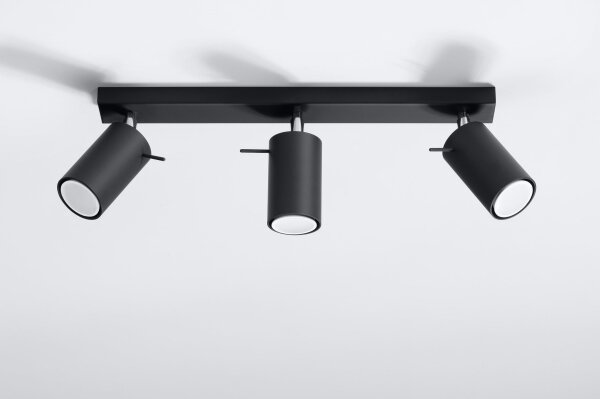 Brilagi - LED Bodové svietidlo ASMUS 3xGU10/7W/230V čierna