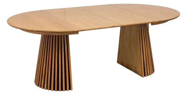 Okrúhly rozkladací jedálenský stôl s doskou v dubovom dekore ø 120 cm Osaka – House Nordic