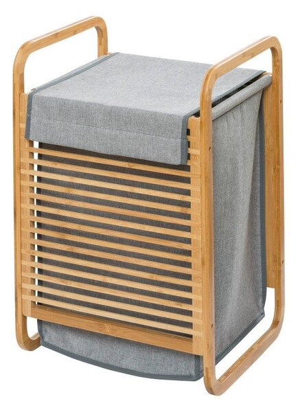 Kôš na bielizeň s bambusovým rámom Wenko Bamboo, 43 l