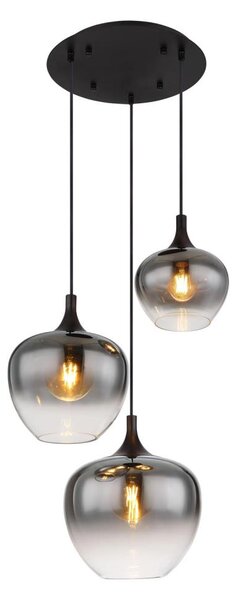 Globo 15548-3H - Luster na lanku MAXY 3xE27/40W/230V čierna