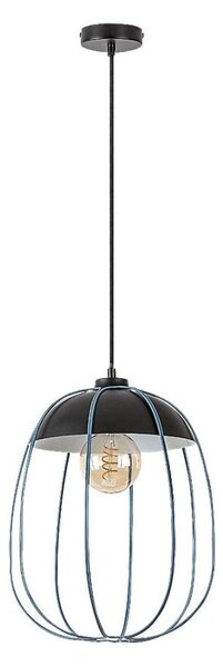 Rabalux 72024 - Luster na lanku SVENS 1xE27/60W/230V čierna/modrá