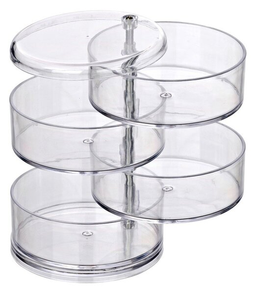 Kozmetický organizér so 4 priehradkami Wenko Transparent