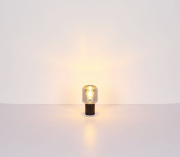 Globo 21004S - Stolná lampa NINJO 1xE27/40W/230V čierna