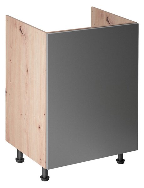 Kuchynská skrinka LANGEN D60Z-P/L Dub artisan/sivá