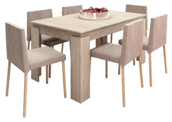 Jedálenský stôl Vasco 150x75x90 cm (dub sonoma)