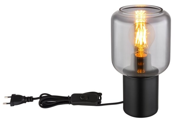 Globo 21004S - Stolná lampa NINJO 1xE27/40W/230V čierna