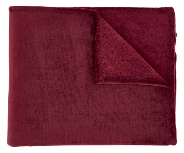 Červená prikrývka 200x240 cm Raschel - Catherine Lansfield