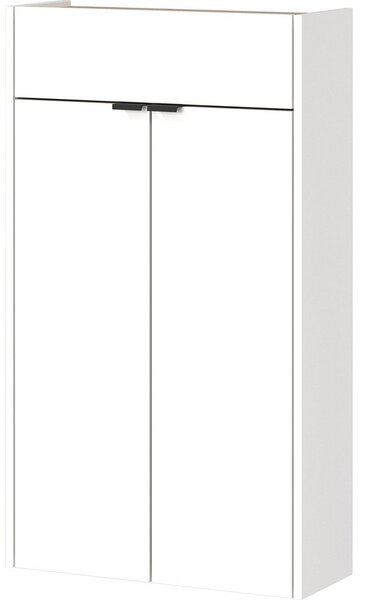 Biela skrinka v dekore duba 56x97x22 cm Ameca – Germania