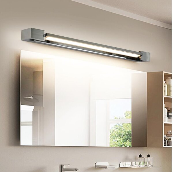 Brilagi-LED Kúpeľňové zrkadlo s osvetlením AQUA LINE LED/18W/230V 60 cm IP44 lesklý chróm